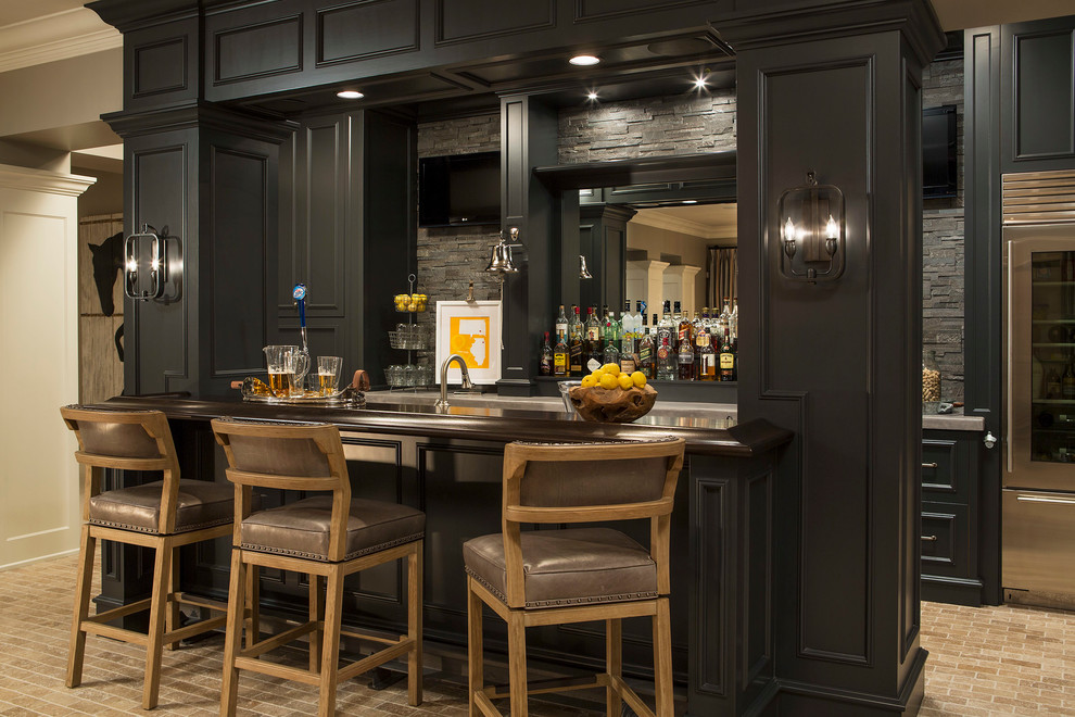 Minnesota Residence Transitional Home Bar Minneapolis By Martha O Hara Interiors