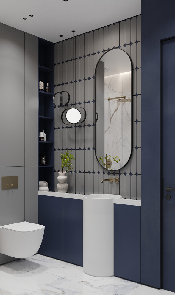 Брутальный интерьер квартиры 85 кв.м. в Москве. Проект