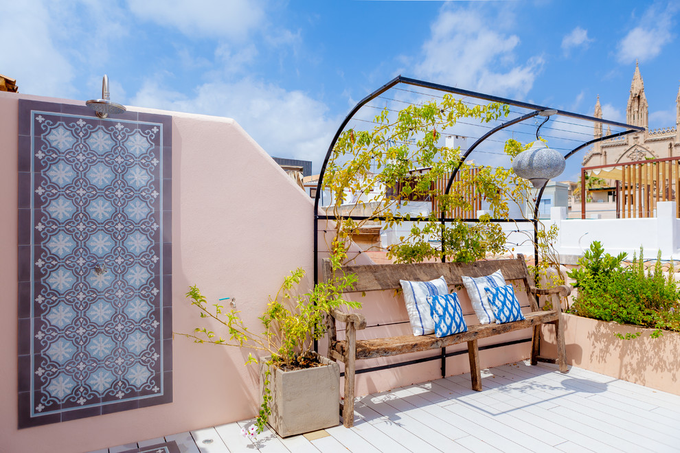 Modelo de terraza in azotea With entablado
