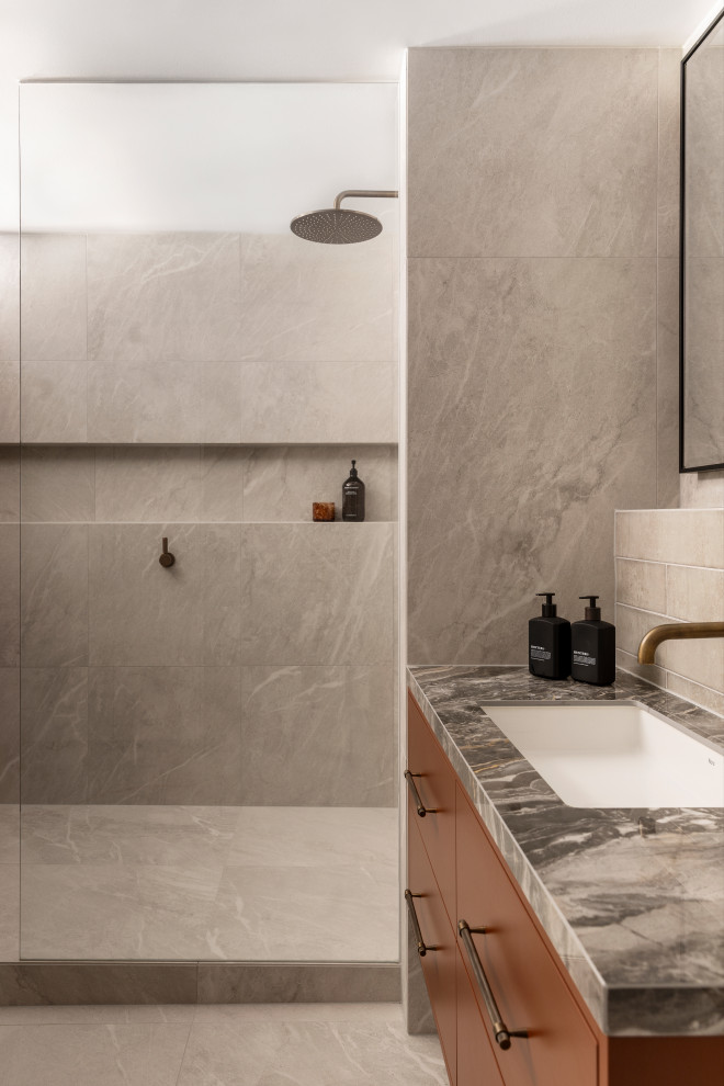 Eclectic bathroom in Melbourne.