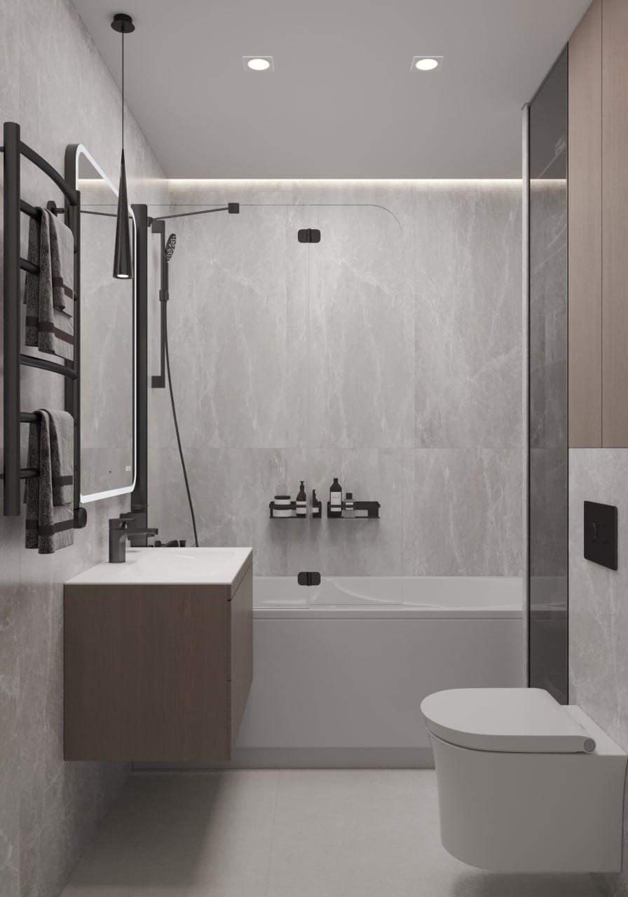 Однокомнатная квартира в стиле минимализм