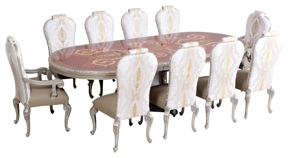 Bellagio Luxury Italian Dining 11Piece Set Victorian Dining Sets