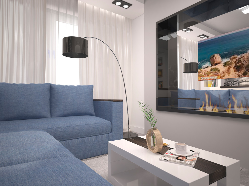 "ЖЕЛАННЫЕ ГОСТИ" 3D проект гостинной в 13,6 м2