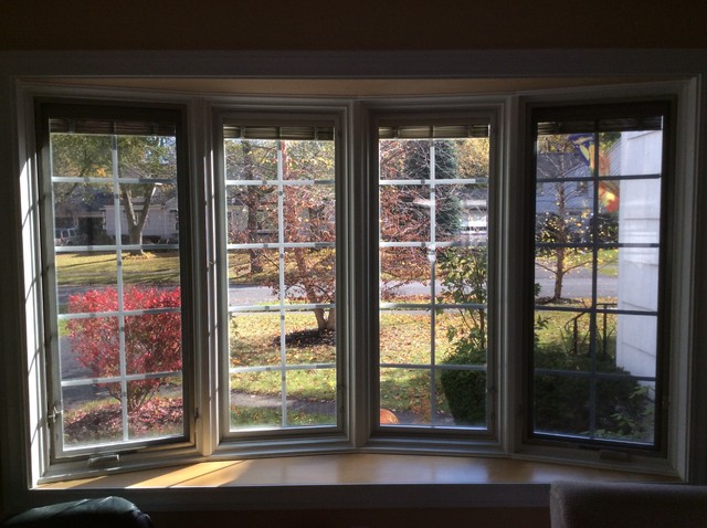 PELLA BOW WINDOW WITH BLINDS-BETWEEN-GLASS