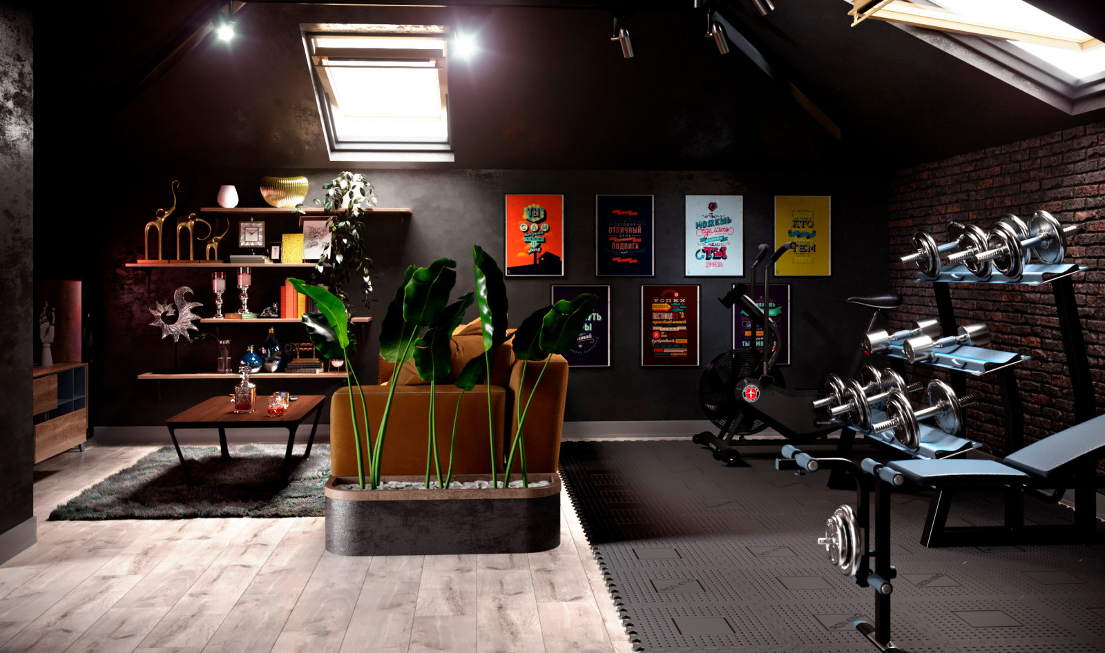 Дизайн мансарды