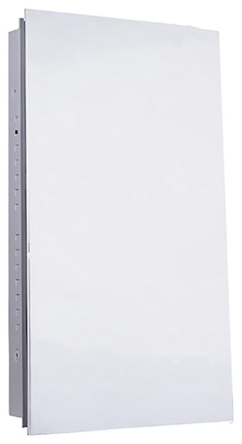Euroline Medicine Cabinet, 18"x36", Polished Edge, Flush Mounted