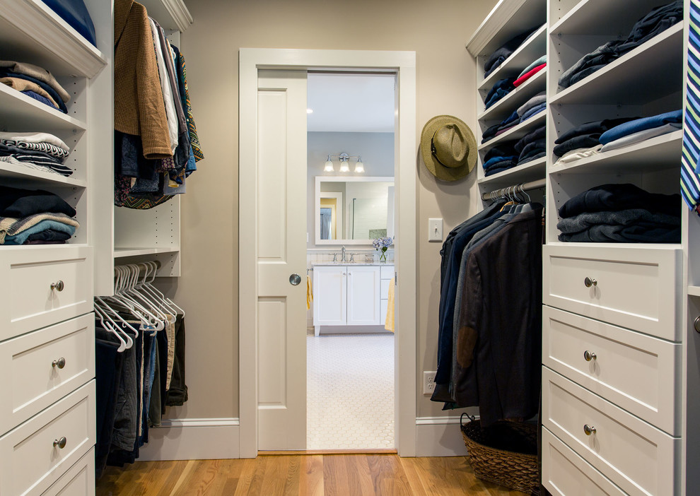 Master Suite With Walk Through Closet Unique Traditional Closet Design By Doucet Remodeling 7604