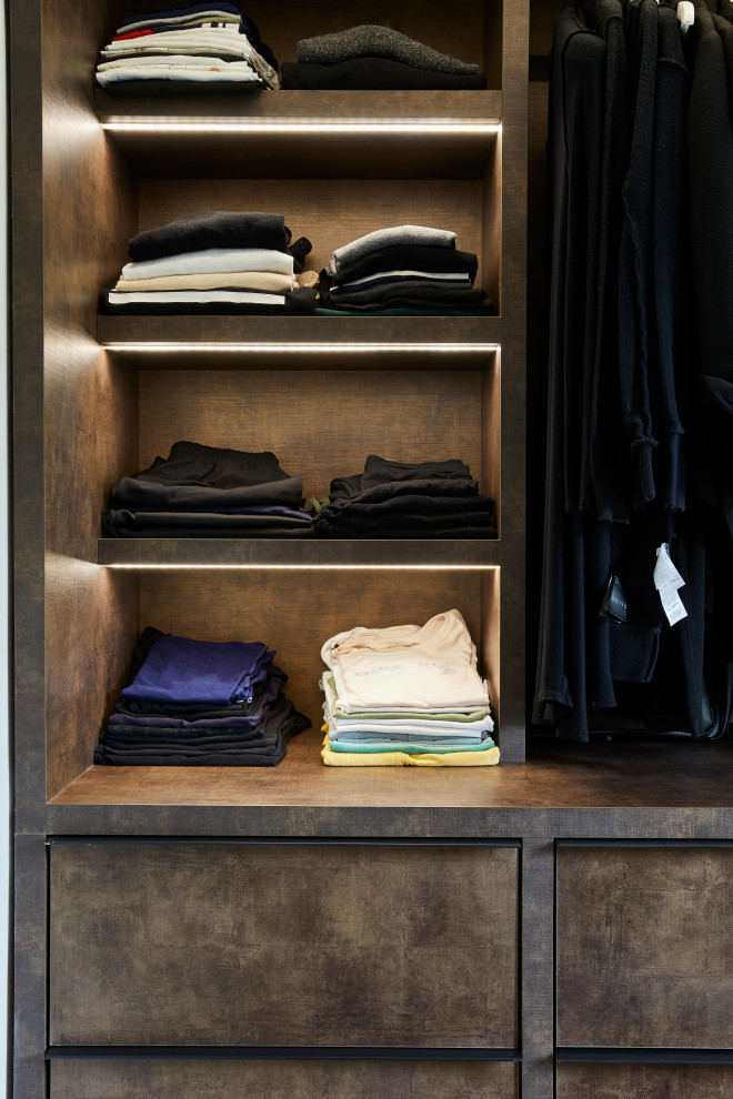 Inspiration for a contemporary storage and wardrobe in London.
