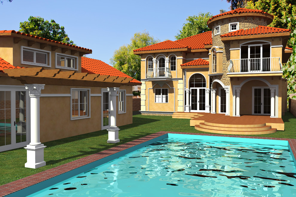 Северный Голливуд - Лос Анджелес. Дом в средиземноморском стиле.