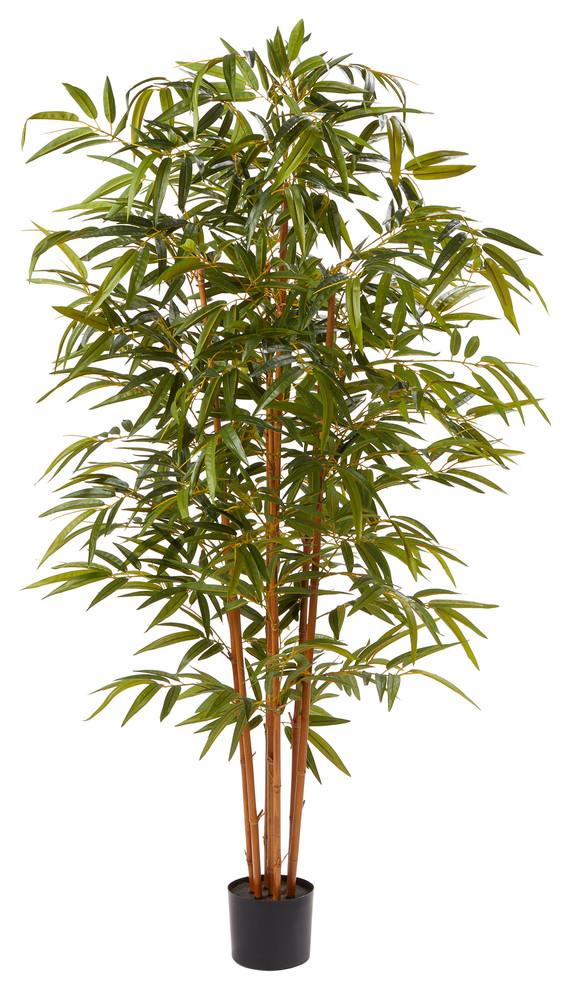 Pure Garden 6 ' Tall Artificial Bamboo Plant Contemporary