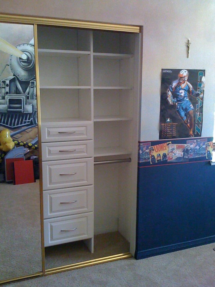 Kid's Reach-in Closet in White - Traditional - Closet - Other - by ...