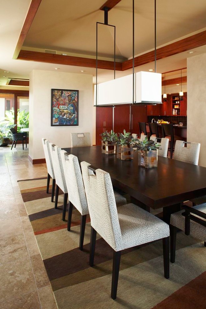 Design ideas for an asian dining room in Hawaii.