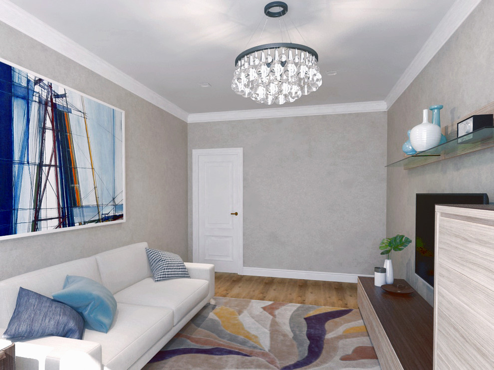 Гостиная в типовом доме