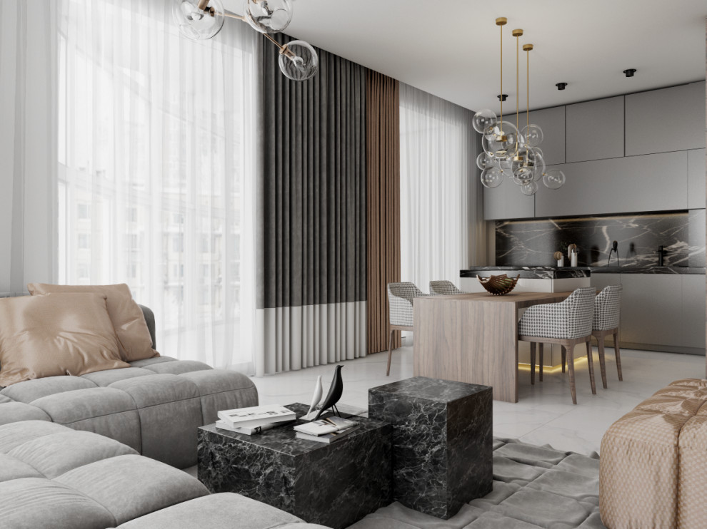 №14. Стильный и сильный интерьер в центре города Иркутск.