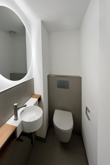 G&auml;stebad moderne-lille-badevaerelse