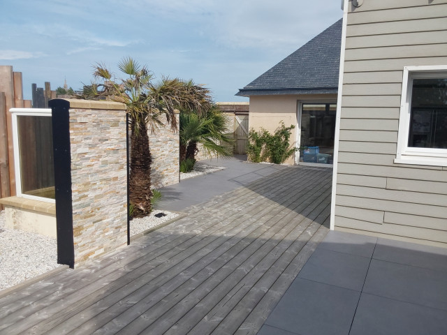 Jardin en paliers contemporary-deck