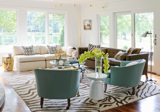 Living Spaces transitional-living-room