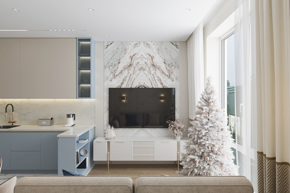 Интерьер в современном стиле в ЖК NOW