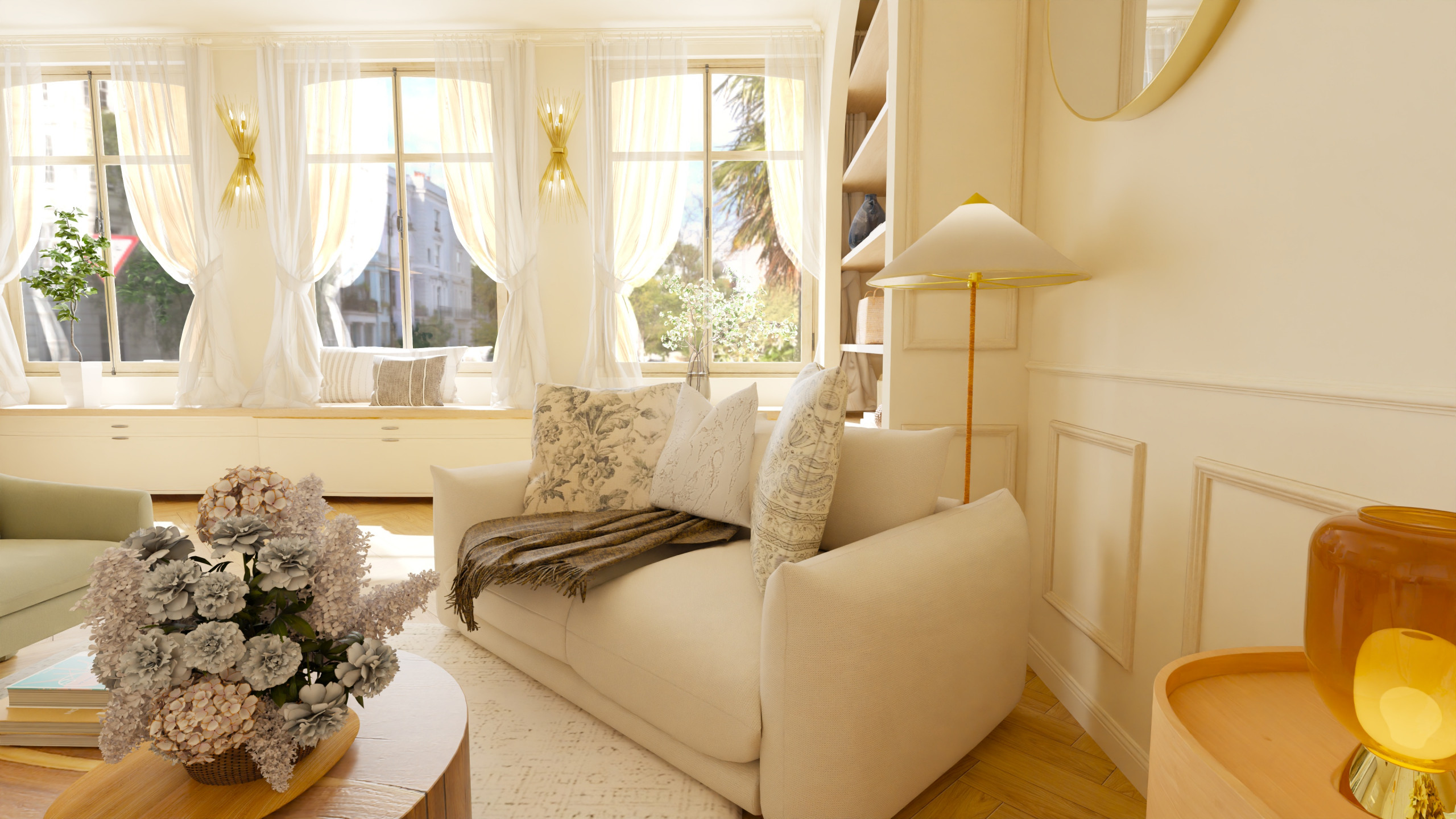 Décoratrice d’intérieur Paris 1er – Aménagement appartement Paris classique chic