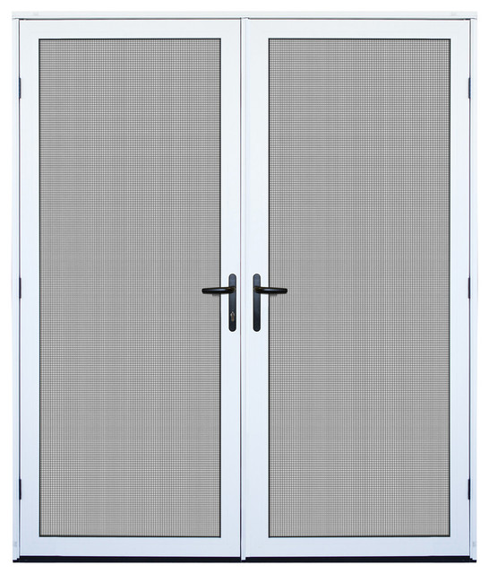 Meshtec Ultimate Surface Mount Double Screen Door Contemporary