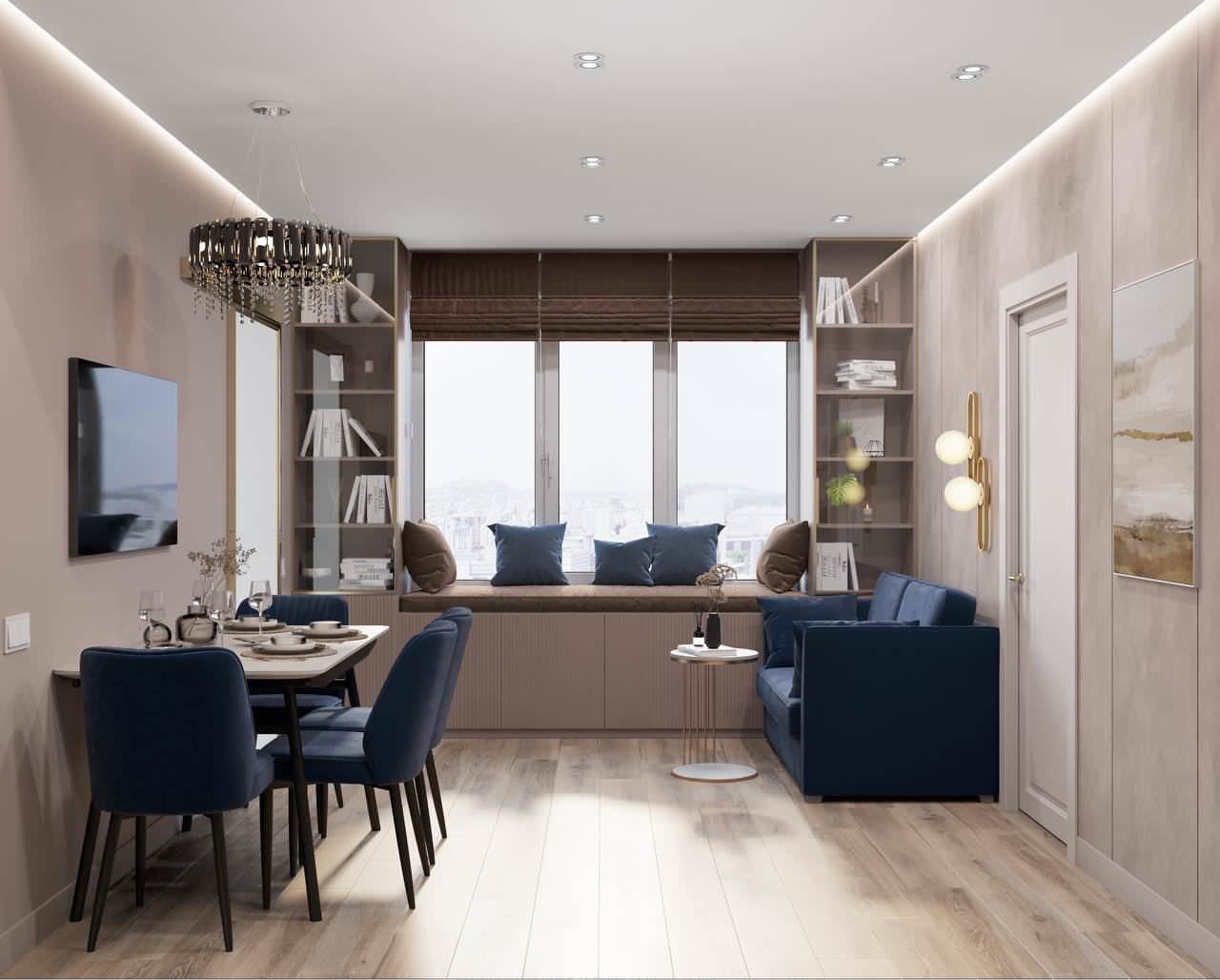 Дизайн-проект ЖК Айлант 54 кв.м