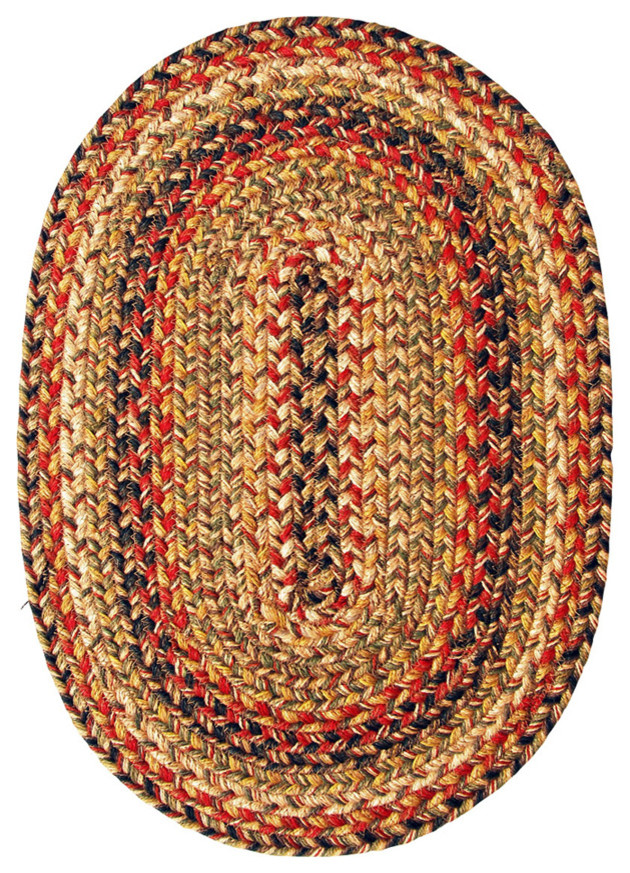 Homespice Decor Kingston Jute Braided Placemat 13" x 19" (Oval) Contemporary Placemats by