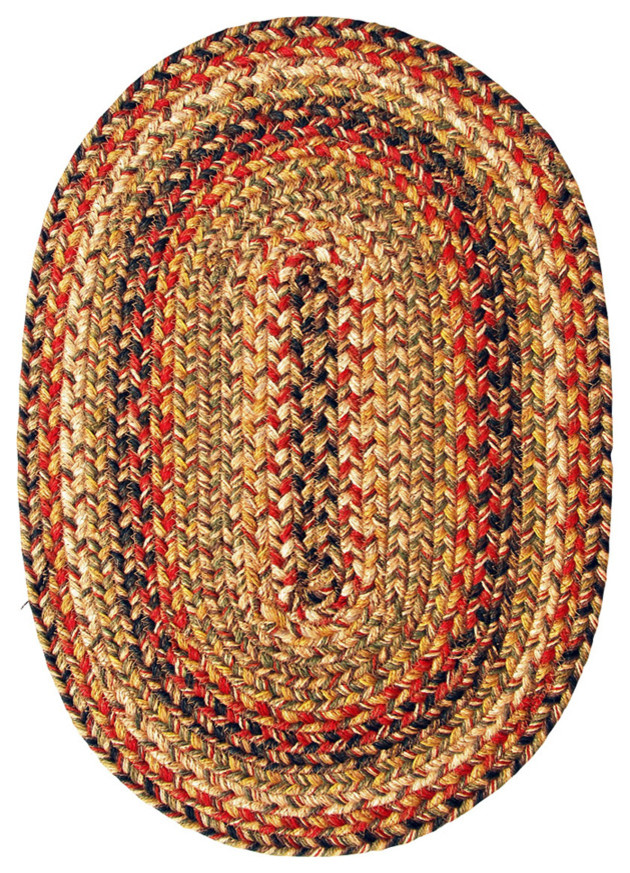 Vancouver Braided Jute Placemats by Homespice Decor Rectangle Set of 4 