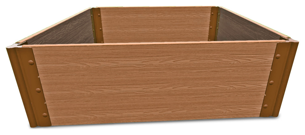 Tool-Free Classic Sienna Raised Garden Bed 4'x4'x16.5" 1" profile