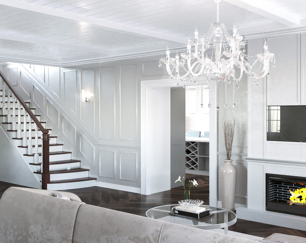 Дизайн интерьера гостиной в пос. Ямное, Воронежская область