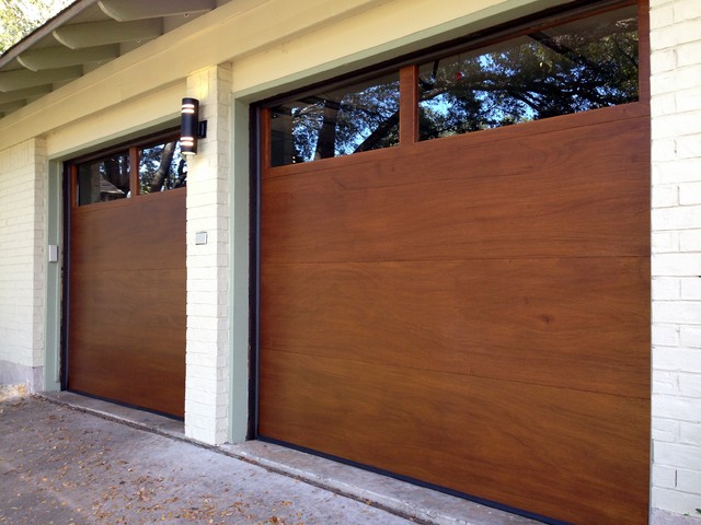 Cowart Door Modern Wood Garage Doors Minimalistisch