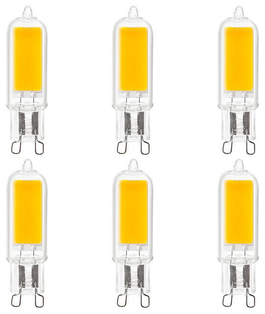 6-Pack Sunlite LED G9 Base Bulbs, 3W (40W Equal), 400 Lumen, 3000K Warm  White - Traditional - Led Bulbs - by BULB CENTER | Houzz