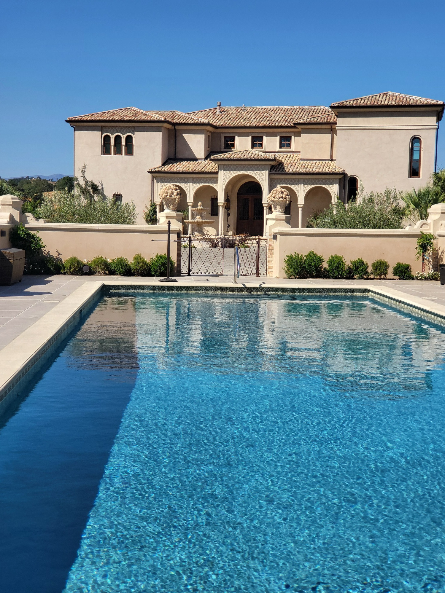 A view from the pool