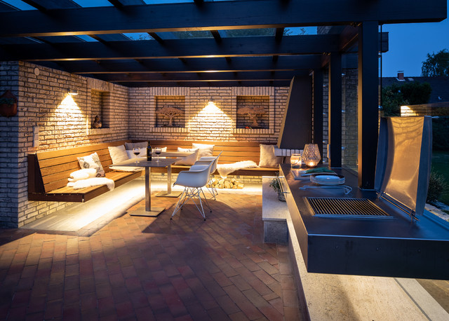 Terrassenumgestaltung Haus KV contemporaneo-terraza-y-balcon