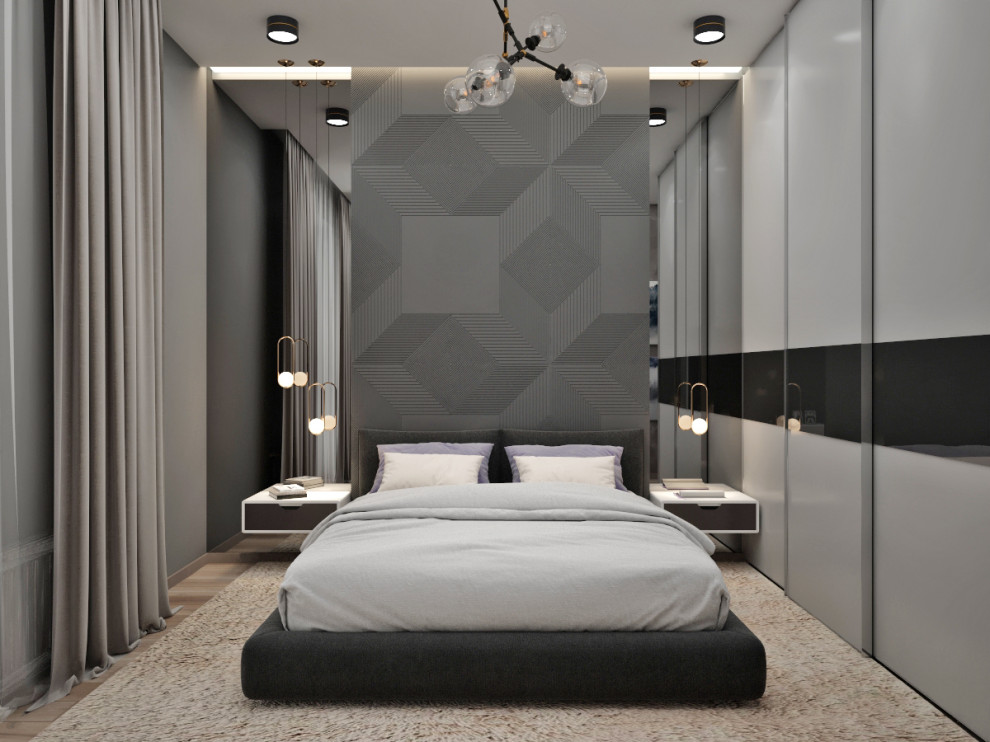 Современная квартира в темных тонах