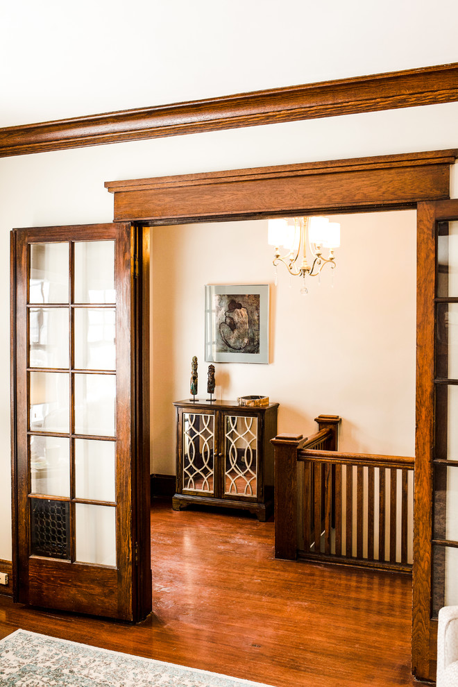 Inspiration for a small transitional foyer remodel