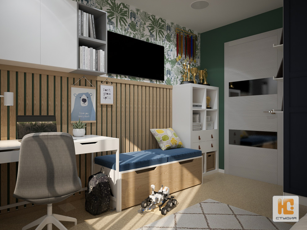 Дизайн-проект части квартиры (гостиная, спальня, балкон, детская)