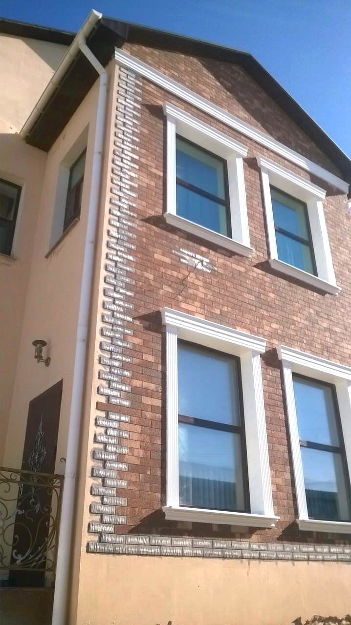 Фасад с гибким камнем