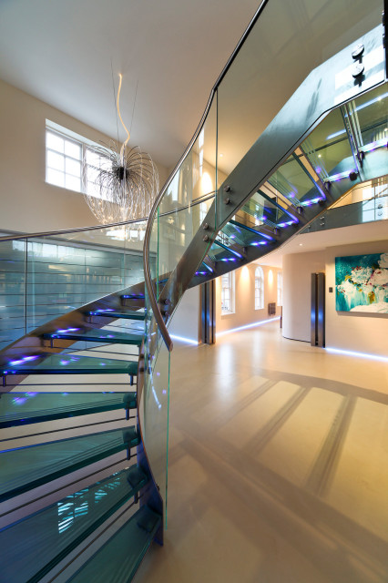 Remodelled Executive Home contemporary-staircase