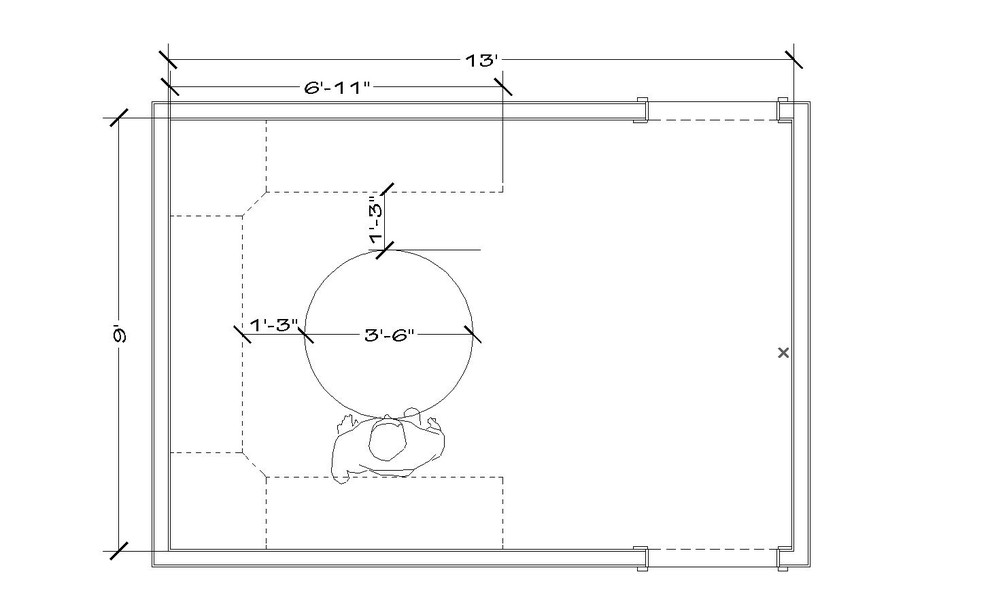 What size dining tables work well in a 12x12 dining room? Round, recta