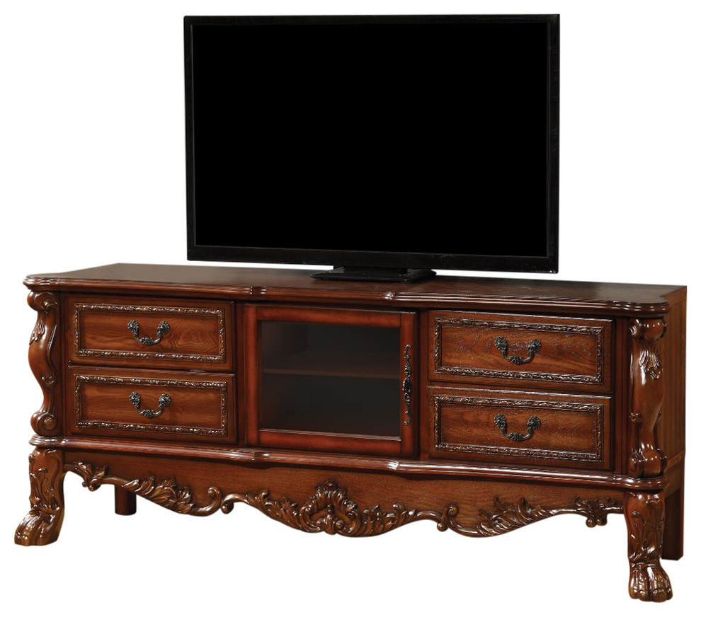 Impressive Tv Stand Cherry Oak Brown