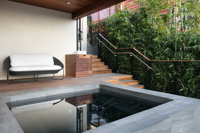 Hollywood Hills Remodel contemporary-swimming-pool