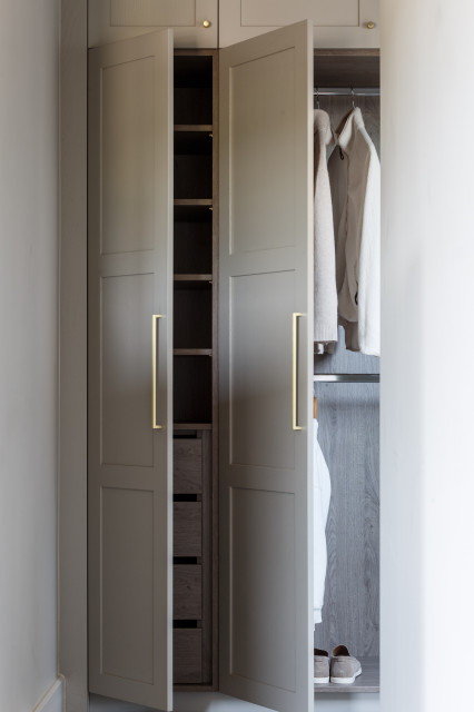 Modern Rustic Barn Conversion transitional-closet