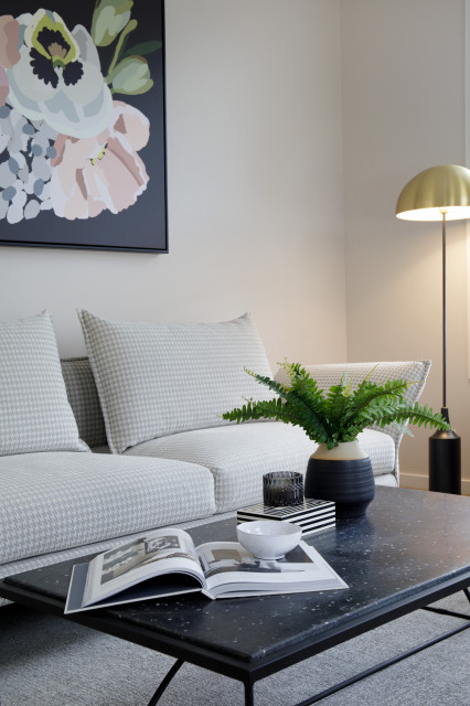 Entertainers Dream Decorating Project contemporary-living-room