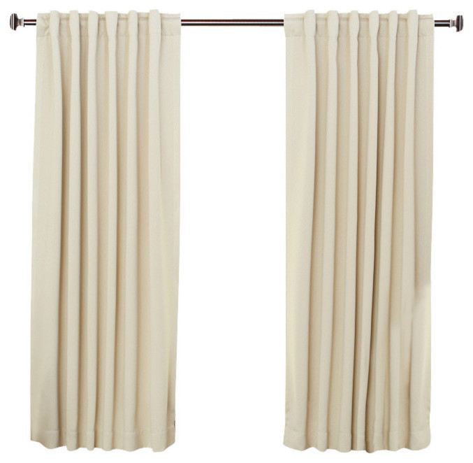 Solid Thermal Blackout Curtain Panels, Set of 2, 63