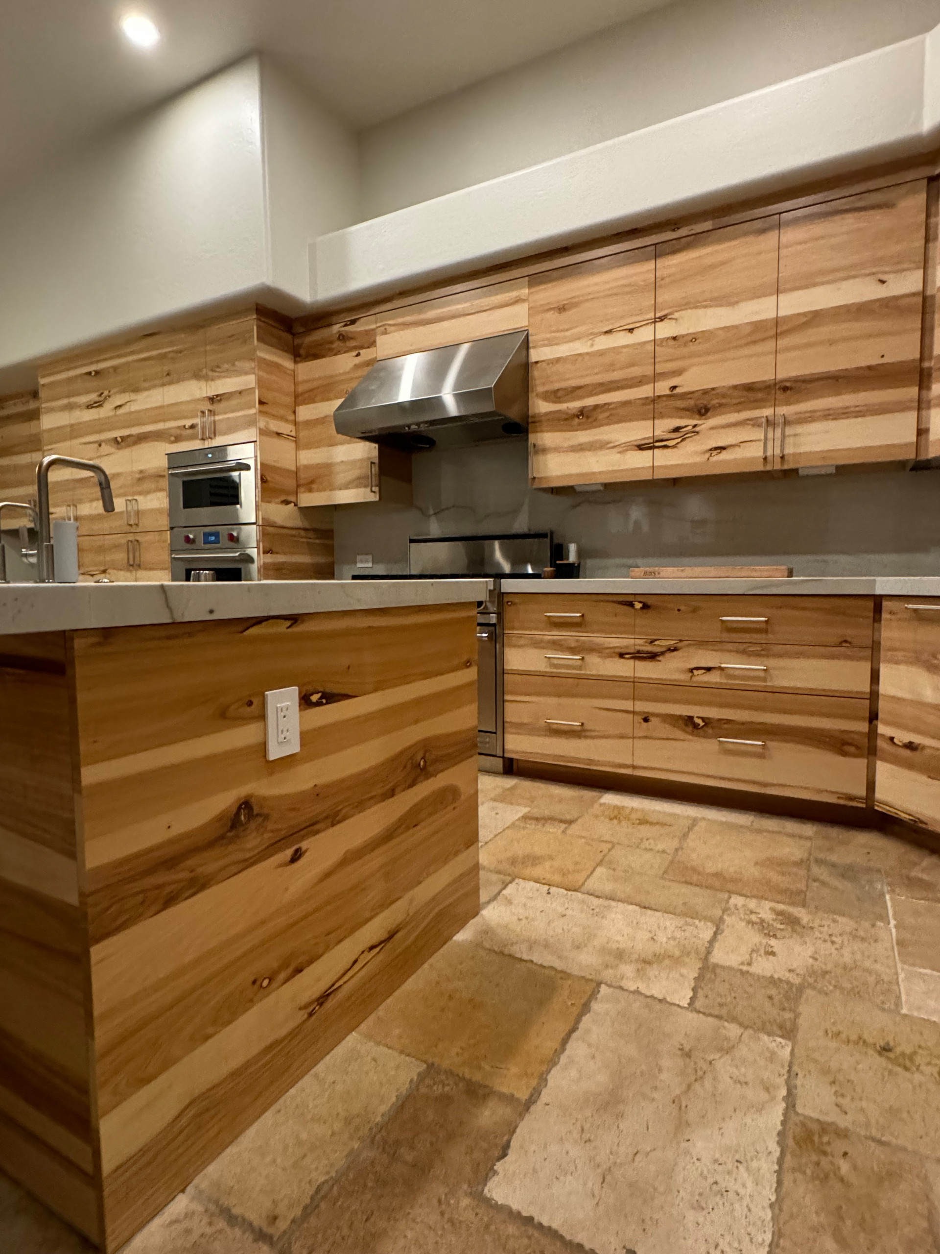Rustic Hickory Custom Kitchen Cabinetry