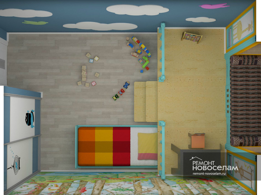 Дизайн проект детской комнаты / Вариант 3