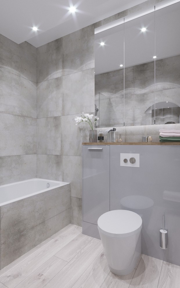 Маленький, но компактный санузел в ЖК Лайнер