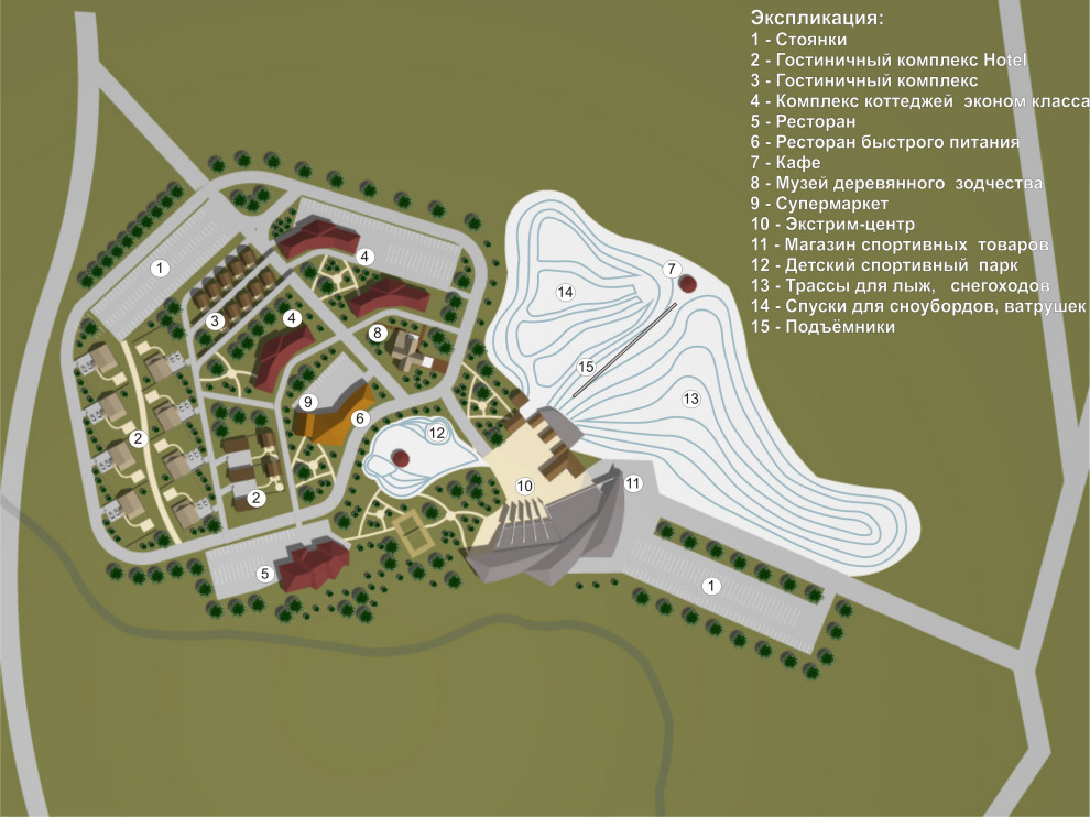 Эскиз  ландшафтного благоустройства участка, 2009г