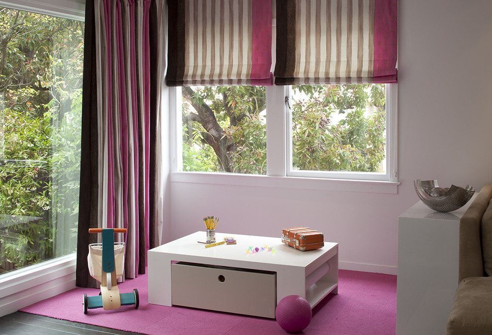 This is an example of a contemporary kids' playroom in San Francisco.