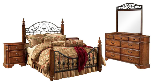 Signature Design by Ashley Wyatt Bedroom Set - Traditional ...